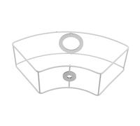 Uonlytech Abat-jour Métal Cage pour Lampe Suspension Structure Filaire Vintage Éventail Support Lampe de Bureau et Décoration Intérieure