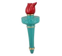 Uonlytech Accessoire de Déguisement Flamme Statue Liberté Portable Bleu Ciel Torche Faux Feu pour Fête Cosplay Halloween