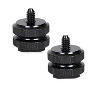Uonlytech Adaptateur De Griffe Porte-Accessoire 1/4 pour Appareil Photo DSLR Professionnel, Alliage D'aluminium, Double Couche, Compatible Flash Et Accessoires Photo, Usage Photographie