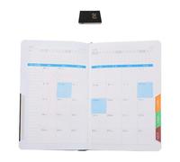 Uonlytech Agenda Académique Hebdomadaire 2026 à Couverture Rigide en Pu Noir, Planificateur Minimaliste pour Organiser Tâches et Réussir Apprentissage, pour Sessions en Bibliothèque