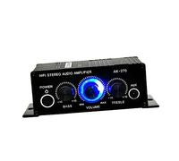 Uonlytech Amplificateur Audio Numérique Double Canal pour Basse Et Aigus Compatible avec Enceinte Passive Et Appareils Audio
