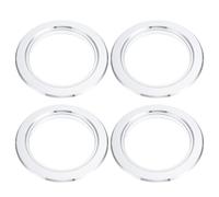 Uonlytech Anneau Anti-Morsure pour Boîte de Reproduction d'oiseaux en Aluminium Argenté 4pcs, Accessoire pour Nid de Perroquet, Protection Solide pour Nichoirs en Bois