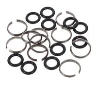 Uonlytech Anneaux de Retenue pour Clé à Chocs 1/2 Torique en Caoutchouc 12 Pièces pour Douilles de Retenue Résistants en Fer Accessoires Universels pour Outils Électriques de Chantier