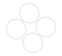 Uonlytech Anneaux en Silicone Blanc pour Bouchon de Bouteille, Joint D'étanchéité Élastique et Isolant Thermique, Lot de 4 Pièces pour Bouteilles Isothermes