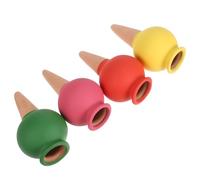 Uonlytech Arroseur de Fleurs Automatique Lot de 4 céramiques Rouges, système d'irrigation Goutte à Goutte pour Plantes d'intérieur et extérieur, hydratation Continue et Uniforme