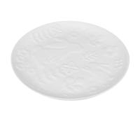 Uonlytech Assiette Céramique Style Scandinave Décor Lapin Gravé Plateau Multi-fonction pour Salade Dessert et Buffet Vaisselle Cuisine