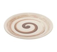 Uonlytech Assiette Plate en Céramique Mat 15 Cm à Motif Spirale Relief, Assiette à Dessert Multifonction pour Collation et Service, Vaisselle Élégante pour Maison, Restaurant et Apéritif