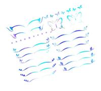 Uonlytech Autocollants Adhésifs pour Fard à Paupières 6 Pièces, Stickers Eyeliner Motifs et Étoiles, Maquillage Temporaire Yeux, Bande de Contour Double Paupière, Usage Soirée et Cosplay