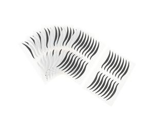 Uonlytech Autocollants Eyeliner Noirs pour Maquillage Yeux, Application Instantanée 80 Paires en Plastique et Liner Lisse, pour Soirée et Performance Scène