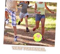 Uonlytech Balle de Football Silencieuse pour Intérieur Mini Ballon Étoile Tissu Doux et Haute Élasticité Sensoriel pour Tout-Petits pour Exercices et Jeux Salle