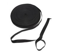 Uonlytech Bande Élastique Tressée 2 Cm Noir pour Couture DIY, Sangle Extensible Solide, Corde Élastique Plate, Accessoires de Couture à Couper, Travaux Manuels et Vêtements, 30 Mètres, Tout