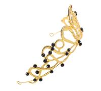 Uonlytech Bandeau Couronne Serpent Égyptien en Alliage Doré Strass Scintillants, Ajustement Sécurisé pour Mariages et Costumes Halloween, Style Ancien et Élégant