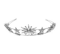 Uonlytech Bandeau De Couronnes En Strass Brillant Diadème De Couronne De Mariée En Cristal é Pour Femmes Bandeau De Princesse Élégant Couvre-Chef De Mariage D'anniversaire Diadème De
