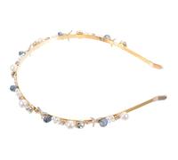 Uonlytech Bandeau de Perles Cristal Étoile de Mer pour Mariage et Plage, Serrage-tête Fin 1 Pièce, Accessoire Coiffure Bohème pour Femmes et Filles, Bijou de Tête Élégant et Léger