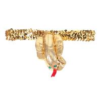 Uonlytech Bandeau Égyptien Doré Serpent Ornement de Cheveux d'Halloween pour Cosplay Accessoire Coiffure Fille Décoration Festive pour Fêtes Costumées et Spectacles de Scène