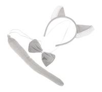 Uonlytech Bandeau Oreilles Loup Garçon Fille Léger avec Cravate et Queue Costume Animaux Fête Carnaval Cosplay Garçon Fille