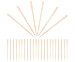 Uonlytech Bâtonnets de Cire pour Épilation du Nez Corps 100 Pièces, Applicateurs en Bois Naturel 88 Mm, Outils D'épilation Féminins pour Cire à Épiler et Soins Personnels