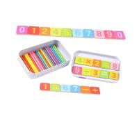 Uonlytech Bâtons de Calcul Bois Colorés pour Garçon Fille Jeu Éducatif de Mathématiques Éveil Préscolaire pour Apprentissage Compter