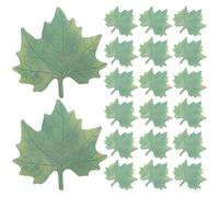 Uonlytech Bloc-notes Autocollants 30 Feuilles de Feuille D’érable Verte, Papier Adhésif Détachable pour Bureau et École, Pense- Mémo Pratique pour Organisation Quotidienne et Rappel