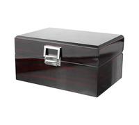 Uonlytech Boîte à Bijoux en Bois Laqué Noir Coffret Individuel pour Montre Organisateur Portable Haute Gamme Rangement Élégant pour Montres Usage Personnel et Voyage