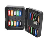 Uonlytech Boîte à Clés Murale Protection Les Blessures 20 Emplacements en Métal Noir pour L'organisation Gestion des Clés