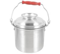 Uonlytech Boîte à Lunch Bento Rétro en Aluminium à Deux Niveaux | Couvercle Étanche, Réutilisable et Argenté, pour Étudiants et Bureaux, Desserts ou Repas Bento