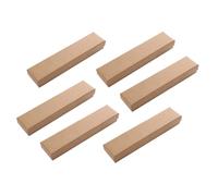 Uonlytech Boîte à Montres Et Bijoux Carton Khaki Rectangulaire, Lot De 6, Mousse Protectrice, Coffret D’emballage Pour Bracelets Et Colliers, Rangement Voyage Et Présentation Élégante, 22,5 x 5 x 3 Cm