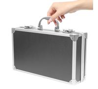 Uonlytech Boîte à Outils Aluminium Multifonction Capacité Importante avec Mousse de Protection Mallette de Rangement Médicale et Cosmétique Noire Compacte