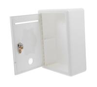 Uonlytech Boîte à Suggestions Murale Grosse Taille Verrouillable Étanche en Métal Blanc pour Collecte de Dons et Stockage Sécurisé, Adaptée Environnements Résidentiels et Commerciaux