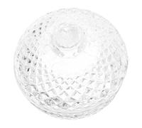 Uonlytech Boîte de Rangement Bijoux Verre avec Couvercle Pot à Bonbons Design Diamant Organisateur Décoratif pour Bijoux et Objets Précieux