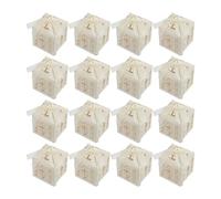 Uonlytech Boîtes à Bonbons Design Croix Chrétienne Délicate en Papier Ruban Lot de 20 Étuis à Bonbons Mariage pour et Présents la Famille Amis