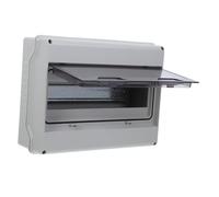 Uonlytech Boîtier de Distribution Électrique Étanche Ip65 avec Fenêtre Transparente, 12 Voies, Rail Din 35 Mm, en Plastique Abs, Protection Disjoncteur Mural Intérieur et Extérieur, Coffret