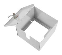 Uonlytech Boîtier de Protection Verrouillable en Fer pour Prise Électrique Extérieure Étanche et Antivol Cache-Prise pour Recharge Véhicule Électrique pour Jardin et Parking