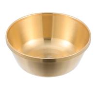 Uonlytech Bol D'offrande D'eau Bouddhiste Design Classique et Forme Exquise en Cuivre Poli pour Décoration de Bureau et Salle de Bouddha