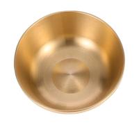 Uonlytech Bol pour eau bénite bouddhiste cuivre poli épais bol décoratif tibétain pour maison et temple cadeau culturel est-asiatique