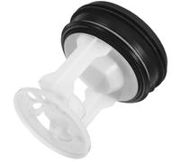 Uonlytech Bouchon de Vidange en Plastique pour Pompe de Lave-linge à Tambour, Filtre D’étanchéité à 3 Trous, Accessoire Compatible pour Machine à Laver, Protection Anti-obstruction