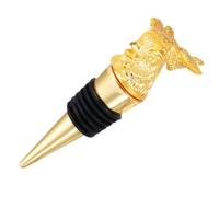 Uonlytech Bouchon de Vin en Alliage Alimentaire Motif Poulet Bouchon de Bouteille Conique Étanchéité Réutilisable pour Vin Bière et Vinaigre Accessoire Bar et Fête