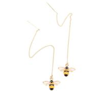 Uonlytech Boucles D’Oreilles Abeille Pendantes pour Femmes 1 Paire Longues Boucles D’Oreilles Enfile-Aiguille Bijoux Fantaisie Esthétiques Accessoire Mode pour Usage Quotidien et