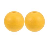 Uonlytech Bouées universelles en PVC Jaune pour Crab Traps et Dock Lines - Lot de 2 flotteurs résistants aux UV pour en Eau Douce