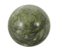 Uonlytech Boule de Cristal de Jade Vert Poli de 5 Cm pour Contemplation et Décoration de Bureau, Ornement Feng Shui Naturel en Pierre Hsiuyen Facile à Entretenir