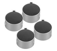 Uonlytech Boutons de Commande Design Esthétique pour Cuisinière à Gaz Installation Facile Lot de 4 en Alliage de Zinc Angle Gauche et Droit 45 Degrés, Accessoires Pratiques pour Plaque