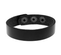 Uonlytech Bracelet en Cuir de Vachette Noir 1,6 Cm, Lot de 4 Bracelets Unisexes pour Couples et Étudiants, Chaîne de Poignet Simple et Respirante, Accessoire Mode pour Usage Quotidien