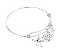 Uonlytech Bracelet Manchette Acier Inoxydable Gravé Bijou Pour Fille Étiquette Décorative Personnalisée Accessoire De Poignet Élégant Présent Anniversaire Fête Taille Unique Acier