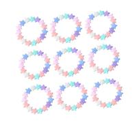 Uonlytech Bracelets Garçon Et Filles En Acrylique Pentagramme Étoile à Cinq Branches, Lot De 24 Pièces, Couleur Multicolore, Léger Et Réglable, Présent Fête Et Anniversaire, Mode Et Créatif