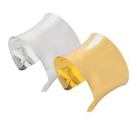 Uonlytech Bracelets Jonc En Alliage Résistant, Lot De 2 Pièces, Larges Et Décoratifs, Pour Femmes, Style Urbain, Ajustables, 6.5x6.5cm, Adaptés Anniversaires Et Fêtes