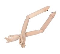 Uonlytech Bras Articulé en Bois Naturel Articulations Flexibles pour Mannequin, Facile à Installer, Mouvements Fluides, pour Cosplay Créatif et Atelier D'art