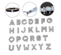 Uonlytech Breloques Alphabet 8 Mm Strass En Alliage, Accessoires Diy Bijoux Pour Création Bracelet, 52 Pièces Multicolores, Pour Amateurs De Bijoux Faits Main, Usage Quotidien, Présent