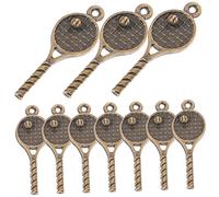 Uonlytech Breloques De Collier En Métal Vintage Raquette De Tennis 18 Pièces Pour Bijoux Diy Femmes Et Filles Décoration De Bracelet Accessoires Loisirs Créatifs Présents