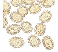 Uonlytech Breloques pour Ongles Mary en Alliage Or, 30 Pièces, Faciles à Utiliser et Résistantes, Accessoires Nail Art DIY pour Fêtes