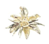 Uonlytech Broche Fleur Étincelante Bijou Femme Accessoire Mode Élégant Costume Soirée Petite Taille